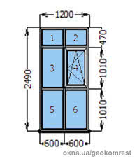 Готовые витражные окна пвх 